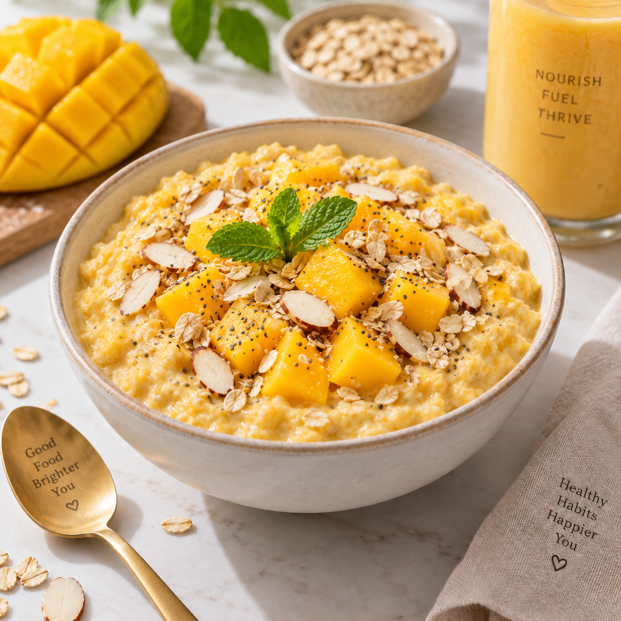 Mango protein oats
